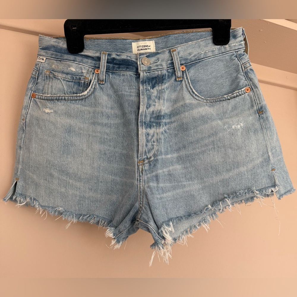 Citizens of Humanity Women's Blue Denim Shorts 28